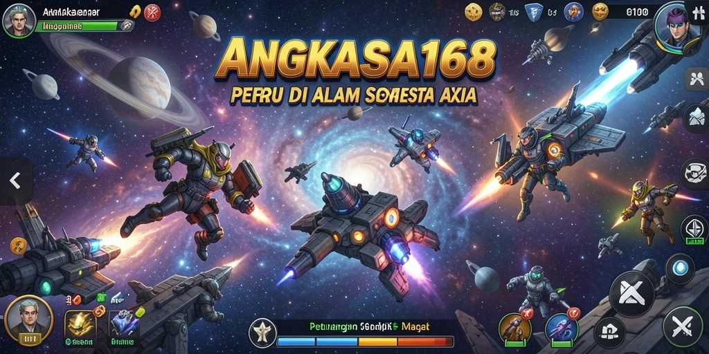 Tampilan gameplay aksi mendebarkan di ANGKASA168.