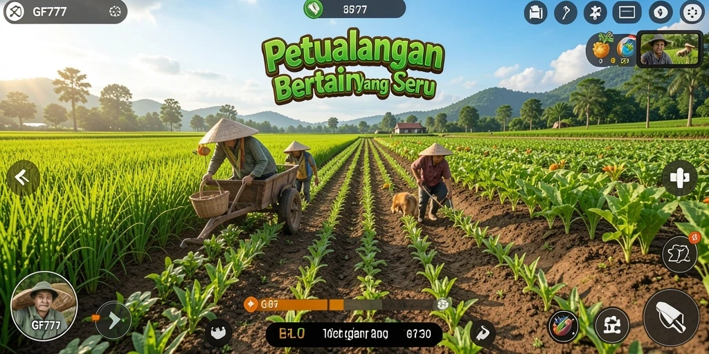 Gameplay seru dengan berbagai tanaman dan hewan di GF777.