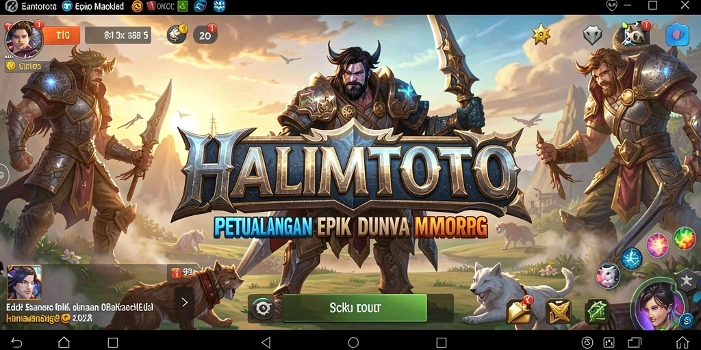 Tangkapan layar gameplay epik HALIMTOTO dengan petualangan yang mendebarkan.