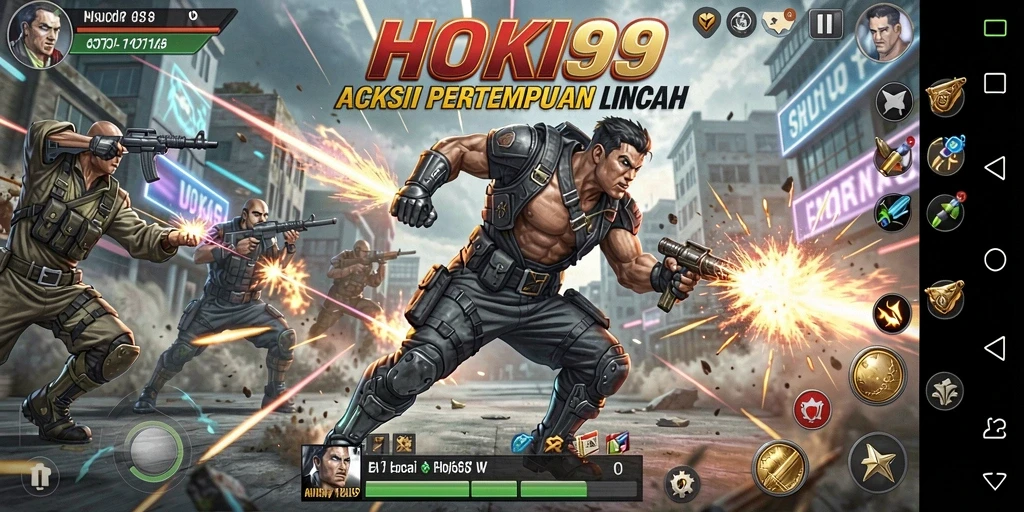 Tangkapan layar gameplay HOKI99 dengan aksi menembak yang mendebarkan.