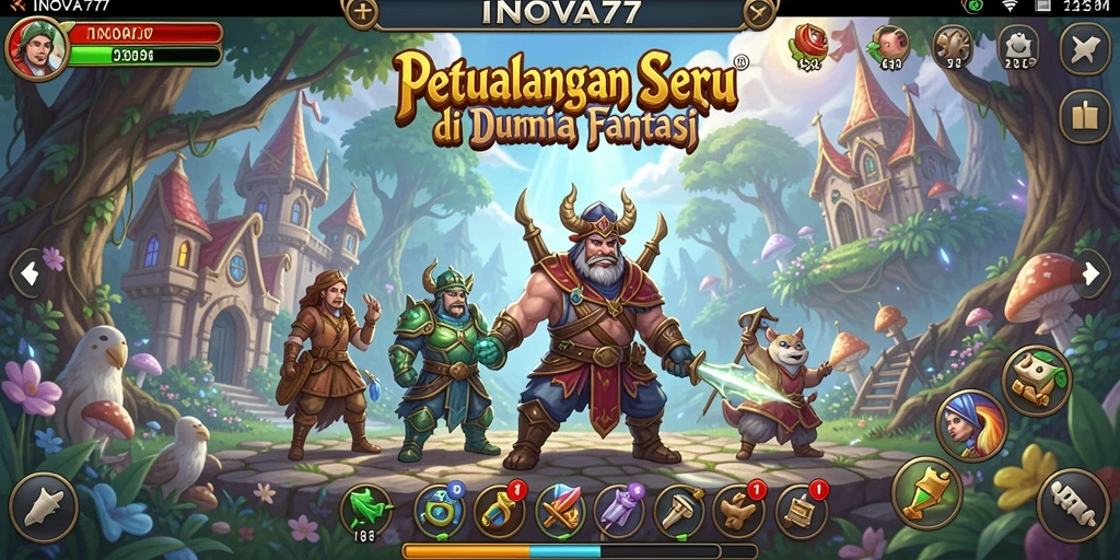 Tampilan gameplay INOVA77 yang menakjubkan dan memikat.