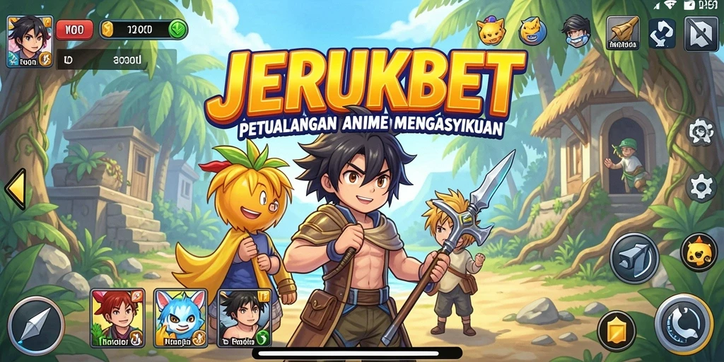 Screenshot gameplay JERUKBET yang menampilkan karakter Anime yang menarik.