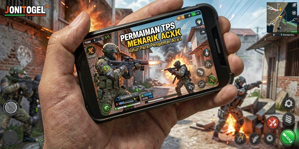 Screenshot gameplay JONITOGEL menampilkan aksi pertempuran yang seru.