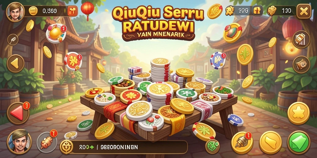 Gameplay seru dalam RATUDEWI dengan suasana permainan QiuQiu.