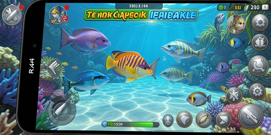 Screenshot gameplay menembak ikan yang menarik di RR44.