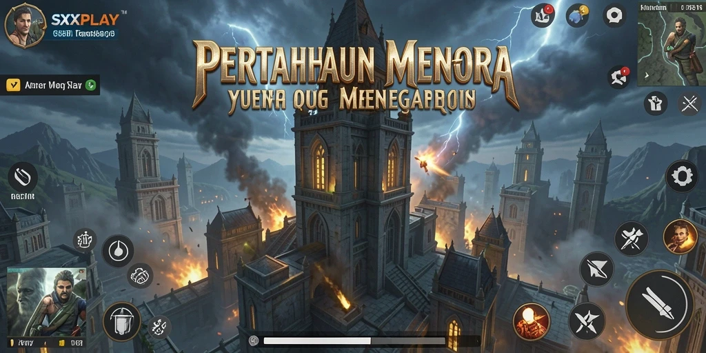 Tampilan gameplay SXXPLAY yang mendebarkan di Tower Defense.